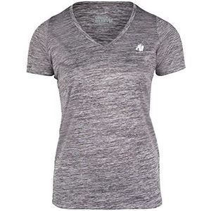 Elmira V-Neck T-Shirt - Gray Melange - XS