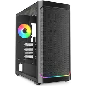 Sharkoon AK4W RGB Strip Black, ATX pc-behuizing