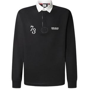Pepe Jeans Heren Cameron Polo, Zwart (Zwart), M, Zwart (zwart), M