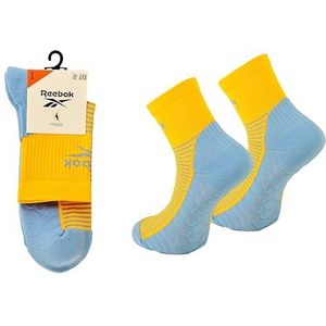 Reebok R0584-4 sokken, geel/blauw, 37-39 volwassenen, uniseks, geel/blauw, 37-39