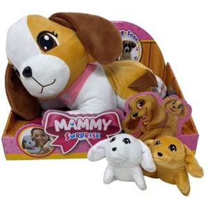 Sbabam, Mammy Surprise Hondenbeagle, spelletjes voor kinderen, pluche, hond, speelgoed voor kinderen, cadeau, kinderen, poppen, dieren