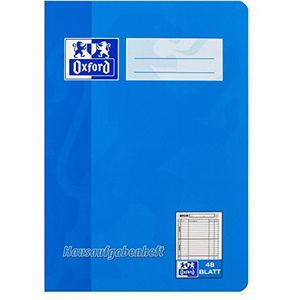 OXFORD 100057950 Huiswerkschrift School Pack van 10 A5 48 vellen gesorteerd rood & blauw