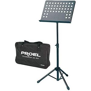 Proel RSM360M RSM360M Professionele muziekstandaard voor muziekstandaard met tas, zwart (RSM360M)
