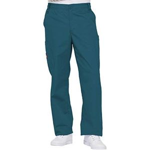 Dickies Signature medische broek voor heren, elastische tailleband, blauw (Caribbean Blue), XL