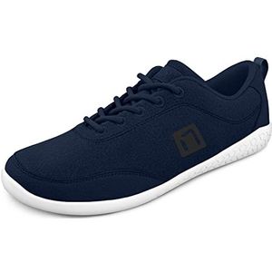 Nanga Barefoot Men - Merino blotevoetenschoenen voor heren, outdoor sneakers van merinowol, gezondheidsschoenen, trailschoenen (donkerblauw, Numeric_44), donkerblauw, 44 EU