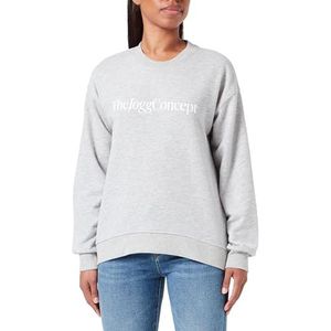 THEJOGGCONCEPT Dames JCSAFINE sweatshirt, 201747/Light Grey Melange, XL, 201747/Light Grey Melange, XL