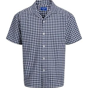 JORJEFF Jacquard Shirt SS STYD24, Sky Captain/Checks: checks, L