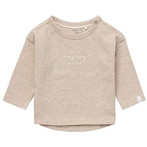 Noppies Baby Unisex Baby Tee Jay T-shirt met lange mouwen, Sand Melange - P713, 50 cm