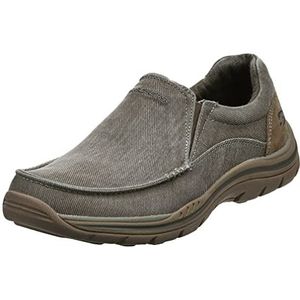 Skechers Verwacht - Avillo Penny loafer voor heren, Kaki, 44 EU