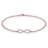 Elli Armband dames Infinity symbool oneindigheid filigraan in 925 sterling zilver, 180, Facetgeslepen, zonder steen