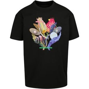 Mister Tee Coral Oversize T-shirt voor heren, zwart, L