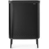 Brabantia Bo Hi Wasmand - met Deksel - 2 x 45 l - 2 Vakken - Matt Black