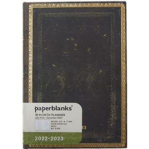 Paperblanks 18 Month Diaries 2022-2023 Arabica | Horizontal | Midi (130 × 180 mm)