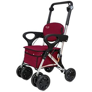 Playcare - Marcheur voor Personen Ouderen - Grenat - Met Zitje en Accoudoorns