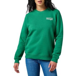 Wrangler Regular sweatshirt voor dames, Verdant green., XXL