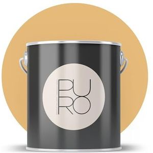 Livingwalls PURO Premium muurverf c8011 - schilderverf met zeer hoge dekking - matte hoogwaardige binnenverf in oranje - 1 l