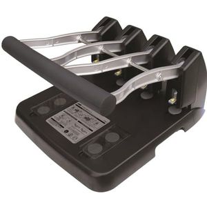 Wonday Perforator met 4 gaten met grote capaciteit, 150 vellen, zwart