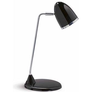 Maul Maulstarlet Led-tafellamp | LED-lamp voor kantoor en thuiskantoor in vintage look | stijlvolle lamp van metaal met 3000K kleurtemperatuur | stabiele standaard voor bureau | zwart