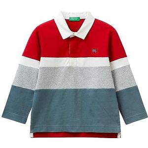 United Colors of Benetton Poloshirt voor kinderen en jongens, Meerkleurige strepen 903, 5 jaar