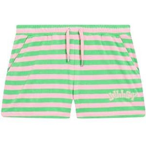 Wandelbroek - Gestreept - Roze en Groen - Badstof