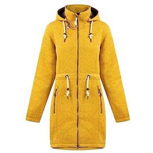 Schmuddelwedda gebreide fleece jas dames 34313988, mosterd melange-280, S