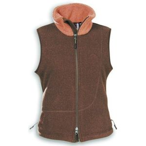 Tatonka Style dames ""Elmira Lady Vest"" fleece vest, maat 44, donkerbruin/hooranje (d. bruin/h. oranje)