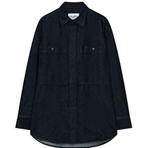 Seidensticker Oversized shirt met lange mouwen, donkerblauw, XXL, Donkerblauw, XXL