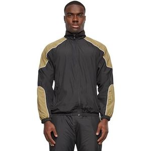 Urban Classics Herenjas Piped Track Jacket zwart M, zwart, M