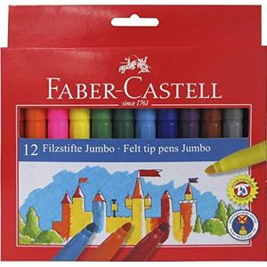 Faber-Castell 554312 - viltstift Jumbo, 12 stuks kartonnen etui
