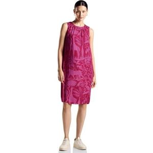 Street One Mouwloze damesjurk met print, Light Nu Roze, 34