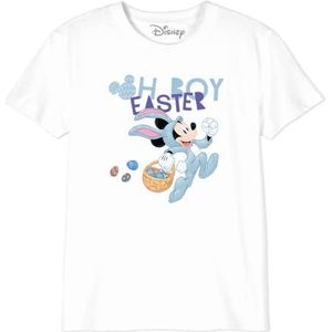 Disney Mickey Oh Boy Easter BODMICKTS089 T-shirt voor jongens, wit, maat 14 jaar, Wit, 14 Jaren