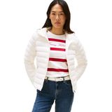 Tommy Hilfiger Puffer Jacket voor dames, Wit (Ivoorzijde), XXS