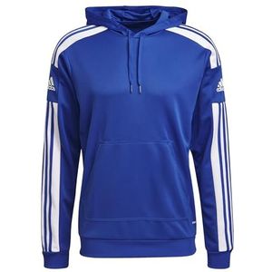 adidas Heren Squadra 21 Hoodie, Royal Blue/White, M Tall