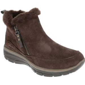 Skechers dames Easy Going - Cool ZipAnkle Boot, Chocolade, 9.5