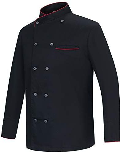 MISEMIYA - Kasaca - Zwart - Lange Mouwen - Keuken Uniform - Ref. 842B
