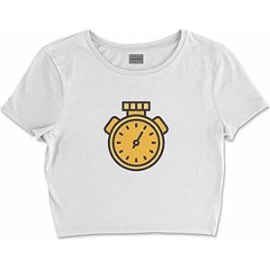 Bona Basics, Digitaal bedrukt, Basic T-shirt voor dames,% 100 katoen, wit, casual, damestop, maat: L, wit, L/Kort