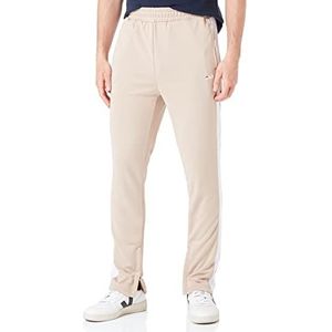 FILA Heren Stevenson Track vrijetijdsbroek Oxford Tan-Bright White, L, Oxford Tan-helder wit, L