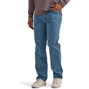 Wrangler Authentics Flex herenspijkerbroek met 5 zakken en normale flexibele pasvorm, 35W / 36L