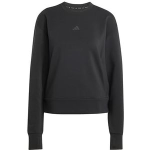 adidas Mujer D4T Workout Warm Up Crew Neck, black, S