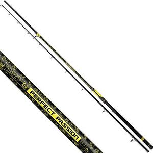 Black Cat Premium Welshengel Perfect Passion XH-S hengel veelzijdig inzetbaar met IM6 Blank Wels vissen walvishengel in 5 lengtes, zwart-geel, 3,20 m