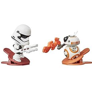 Star Wars Battle Bobblers First Order Stormtrooper Vs BB-8 Clippable Battling Action Figuur 2-Pack, Bobbling Speelgoed voor Kinderen Vanaf 4 Jaar