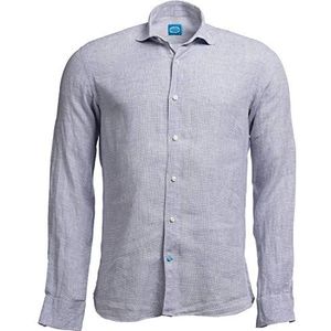 Panareha Men's Vichy Linen Shirt KRABI Grey (M)