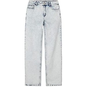 NAME IT Nlmstoneizza DNM Dad Straight Pant broek voor jongens, Lichtblauw denim/detail: stonewash, 146 cm