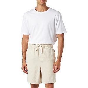 MUSTANG Heren Style Jim Cotton Linen Shorts, Peyote 4094, L, peyote 4094, L