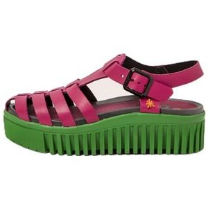 Art - Brighton - Leren Sandalen - Roze - 3 tot 5 cm - Gesp - Casual