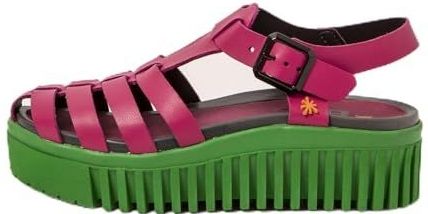 Art - Brighton - Leren Sandalen - Roze - 3 tot 5 cm - Gesp - Casual