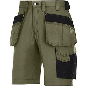 Snickers 30233204048 Rip-Stop ambachtelijke shorts met holster zakje maat 48 Olijf