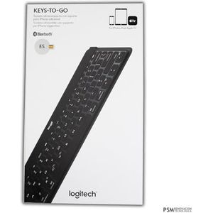Logitech Keys-To-Go Zwart Bluetooth QWERTY Spaans