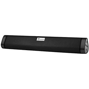 TECHMADE Soundbar Bluethoot 5.0, vermogen 10 W, pc-luidspreker, SD-kaartsleuf, FM-radio, handsfree, luidspreker voor computer, notebook, tv, tablet, smartphone, kleur: zwart