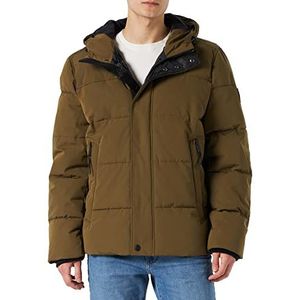 Street One MEN Winterjas voor heren, Burnt Olive, maat L, Burnt Olive, L